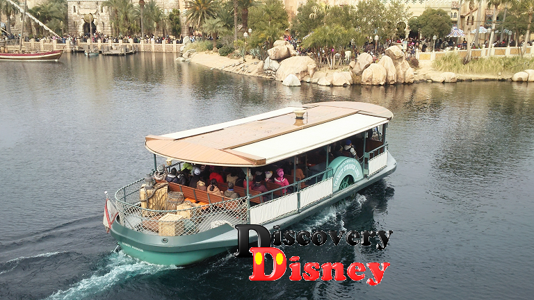 トランジットスチーマーライン でディズニーシーを蒸気船で移動 Discovery Disney